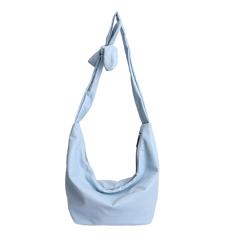 Cross-Border New Large Capacity Soft Leather Retro Dumpling Bag Women's Versatile Hobo Bag Crossbody Bag Commuter Shoulder Bag - Thumbnail 8