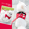 Original cross -border vest dog traction rope pet chest strap small dog medium -sized dog and cat breathable dog walking dog rope