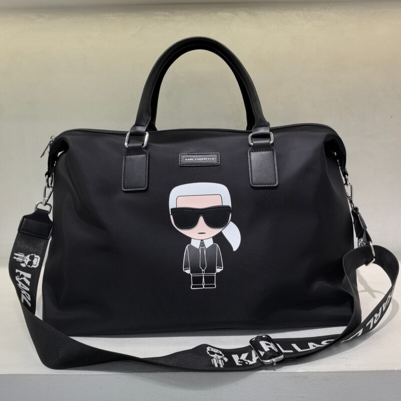 Cross-Border Foreign Trade 2025Karl Travel Bag Printed Waterproof Nylon New Large-Capacity Unisex Bag Lafayette Bag Cross-Border Foreign Trade 2025Karl Travel Bag Printed Waterproof Nylon New Large-Capacity Unisex Bag Lafayette Bag