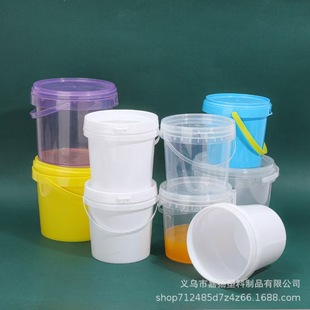 Food grade 1L small seafood packaging barrel portable transparent lobster barrel 5L sealed plastic barrel with lid high temperature resistant