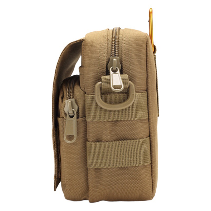 Multi-funcional impermeable tamaño pequeño colgante bolsa de almacenamiento de los hombres al aire libre viaje camuflaje cintura bolsa táctica hombro mensajero bolsa