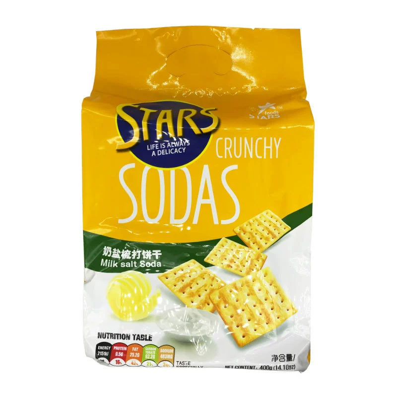 Хонгконг Стар Милк Солт Солтол Сустреc biscuits Солтед Чиз Кейк Старс Содас расчесанные печенья 400 г