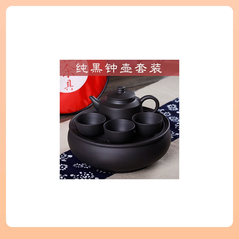 Teapot for traveling, handheld ceramic tea set