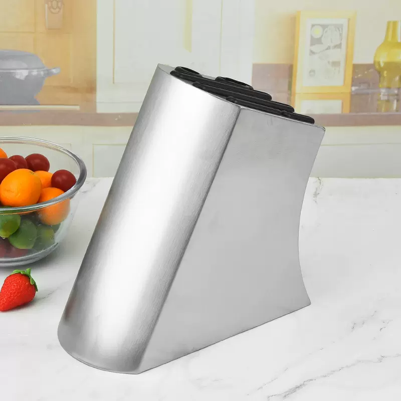 不锈钢刀架 随意插刀座 创意刀具收纳架家用厨房刀具置物架 批发