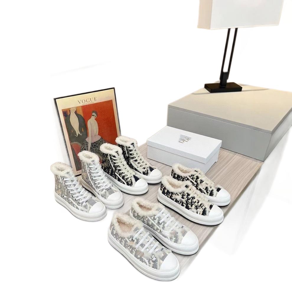 Demi-season keep warm fashionable white sneakers platform