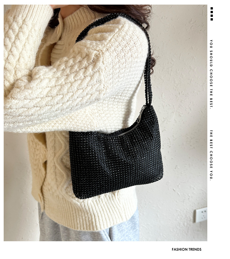 172g Weight Sewing Thread Fashion Element Zipper Closure Type Single Shoulder Strap Strap Type Underarm Bag Bags Type Daily, Shopping Occasion Pu Leather Material Solid Color Pattern All Seasons Season Women's Gender Streetwear Style Square Shape Small Size Women's Small Pu Leather Solid Color Streetwear Sewing Thread Square Zipper Underarm Bag 无
