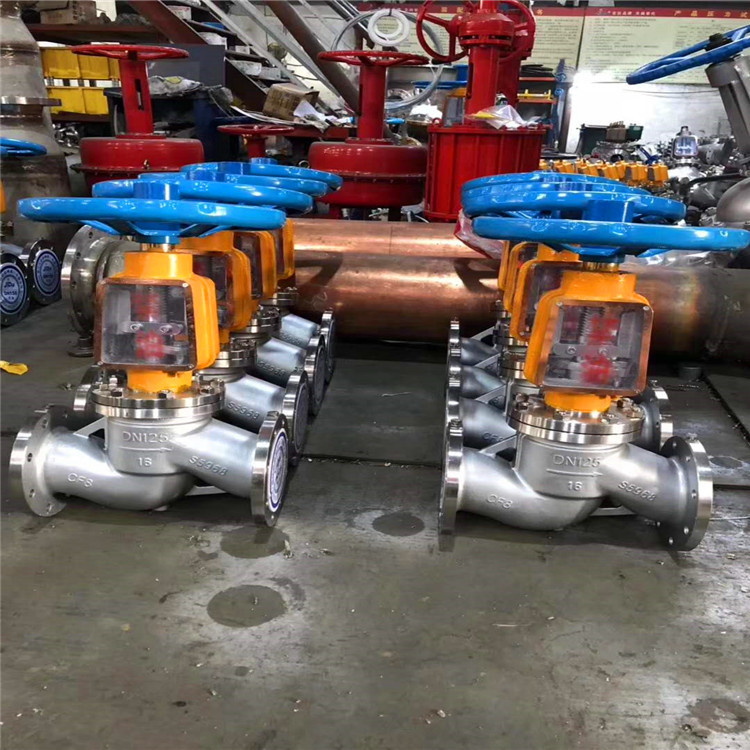 JY41W-16P DN25氧气截止阀 氧气法兰截止阀 氧气阀