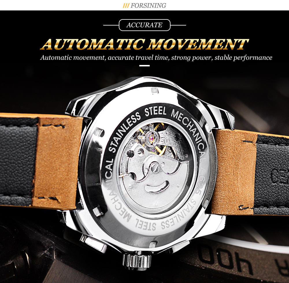 Men's Mechanical Watch Automatic Functional Glow In The Night_voghion.com