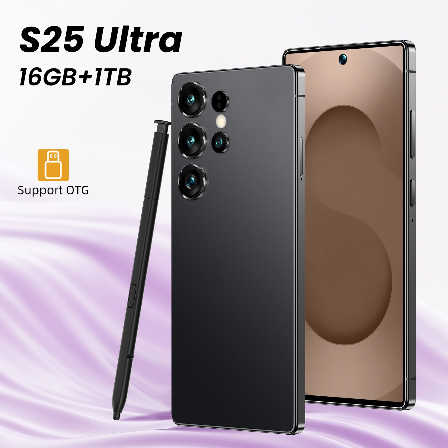 TK explosivo teléfono móvil transfronterizo S25Ultra 7.3 pulgadas pantalla grande 16 + 1TB teléfono inteligente con pluma integrada fábrica original al por mayor