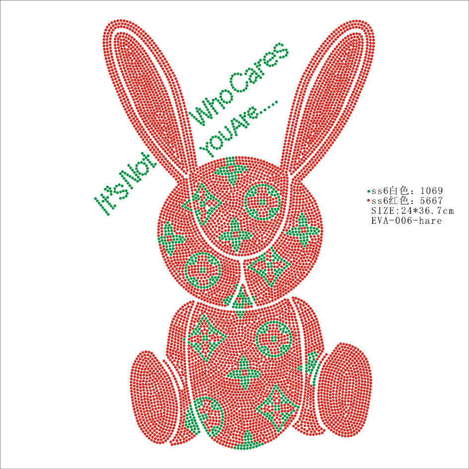 加工小熊卡通烫钻图案 热转印图钻彩虹星星烫图 钻图贴钻厂家烫钻