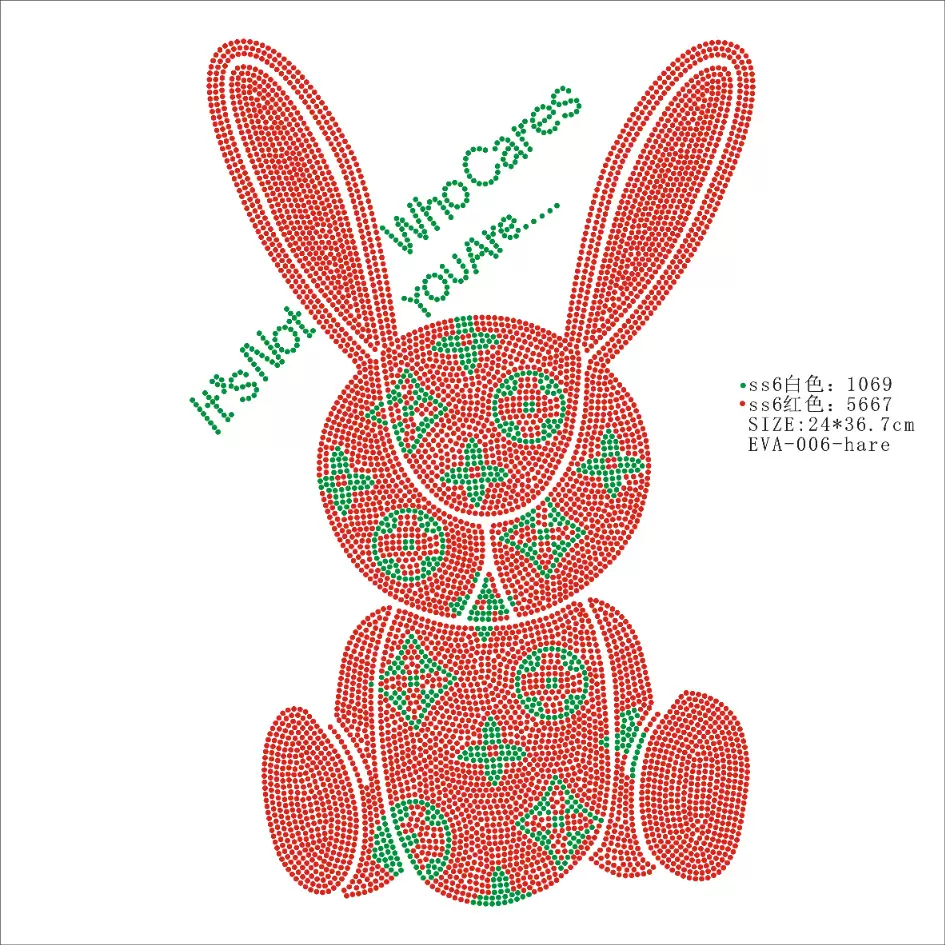 加工小熊卡通烫钻图案 热转印图钻彩虹星星烫图 钻图贴钻厂家烫钻