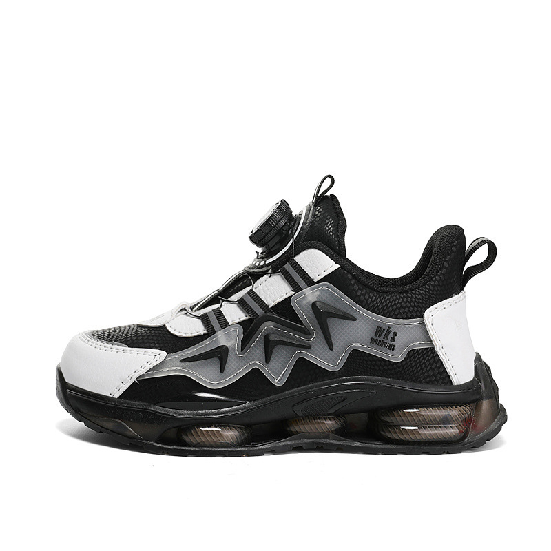 7288大童男童纽扣鞋春秋软底跑步童鞋子运动鞋男孩2025新款轻便运