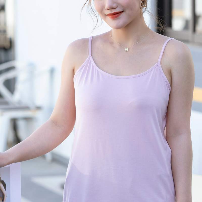 Large Size Camisole Women's Underwear 1933 Summer Solid Color Plus Fat Plus Loose Chubby Sister Base Shirt