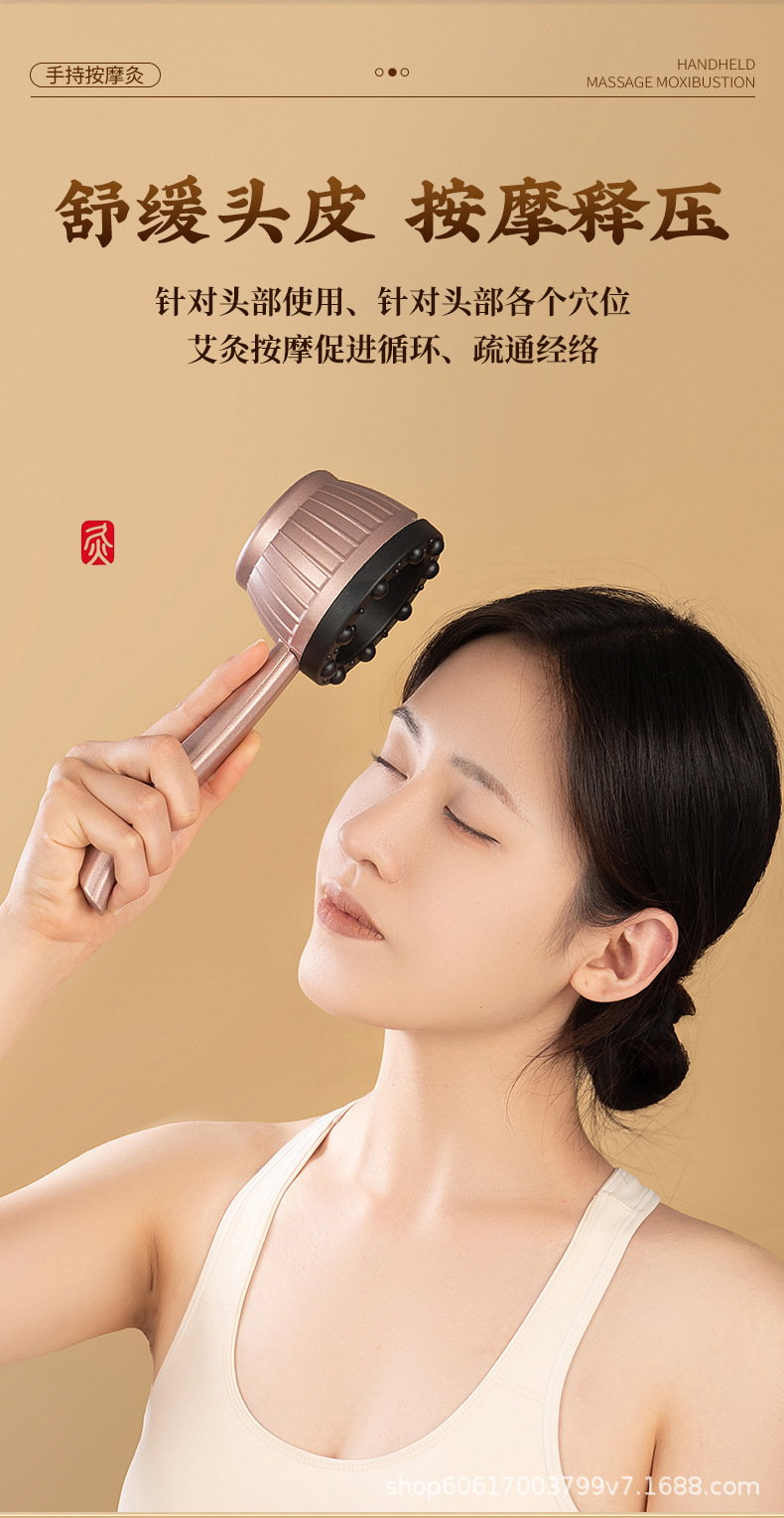 Handheld Moxa Massage Cup Moxibustion Box with 20 Moxa Sticks Home Gua Sha Body Warming Tool quality and texture