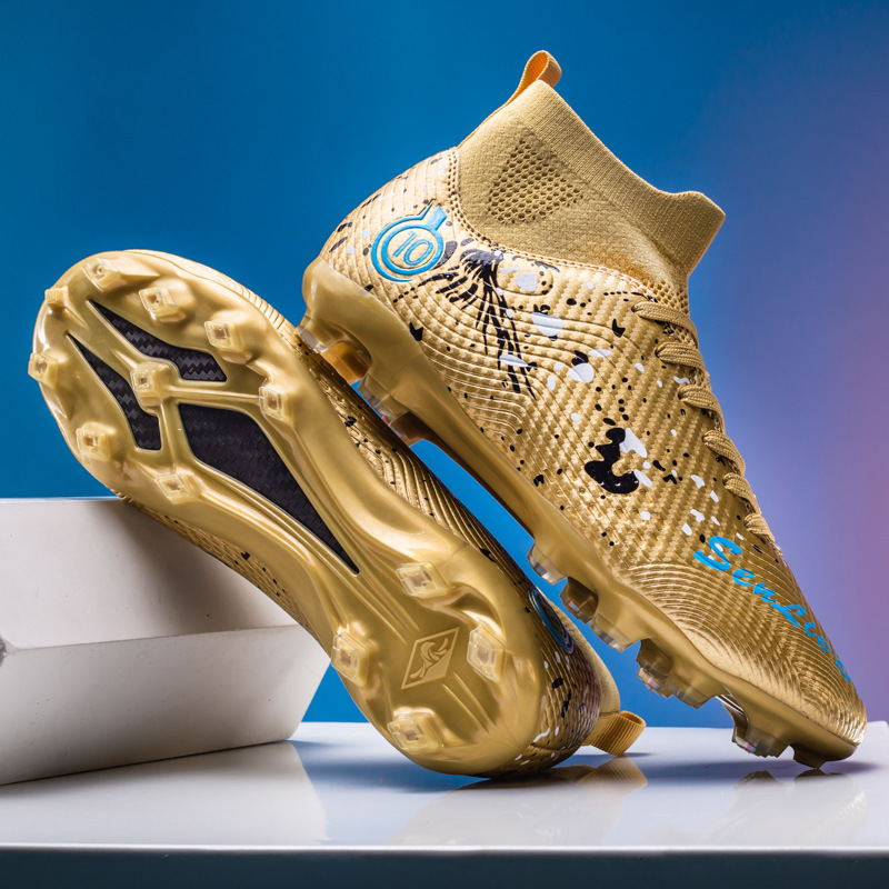 Zapatos de fútbol de alto nivel transfronterizos para niños y niñas, zapatos de entrenamiento para adultos, TF, zapatos de entrenamiento de clavos transpirables, zapatos deportivos profesionales antideslizantes