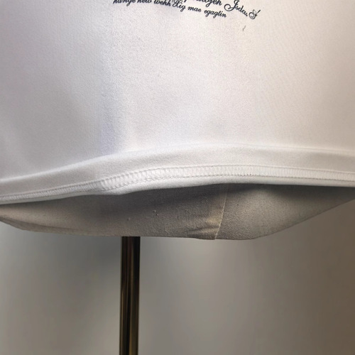 2025 Girls' T-Shirt Base Shirt with Bow Sprinkler Fountain Print White Girls' T-Shirt Spring and Autumn Cartoon Top