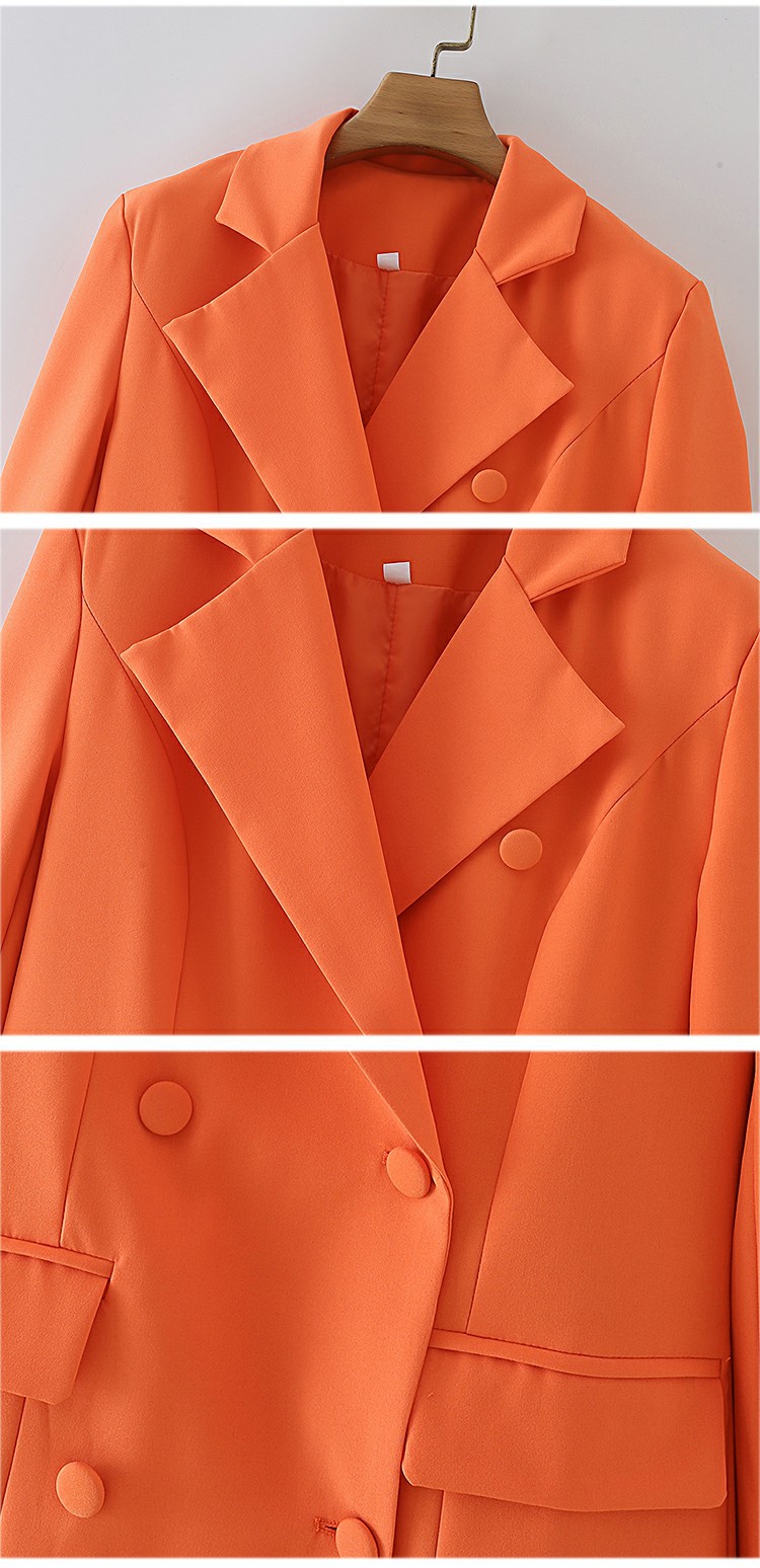 Women's Solid Color Long Trench Coat Image 3