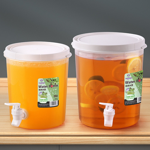 Plastic cold kettle faucet household refrigerator cold brew juice cold kettle high temperature resistant kitchen storage storage bucket