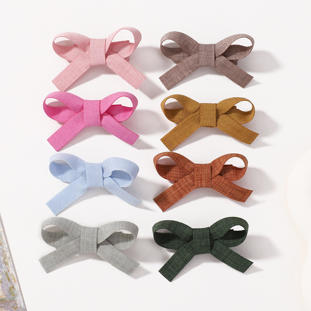 4g Weight Hair Clip Hair Accessories Type Mixed Quantity Holiday, Daily Occasion Alloy Material Bow Knot Pattern Girl'S Gender Simple Style, Classic Style Style Girl'S Simple Style Classic Style Bow Knot Alloy Hair Clip 6