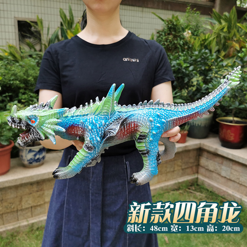 Modelo de Dinosaurio de Simulación Eléctrico de Goma Suave y Plástico Con Sonido para Niños