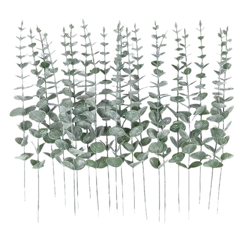 Amazon Трансграничное моделирование Одиночные листья эвкалипта Листья эвкалипта Цветочное искусство Гали Денежные листья Свадебные украшения дома