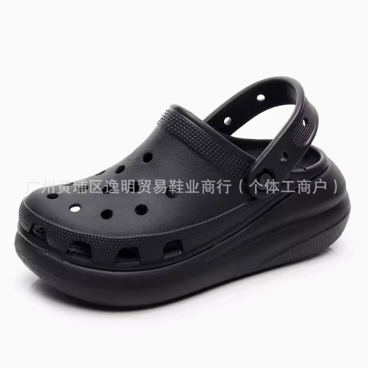 Cros Brand Thick-Soled Height-Increasing Non-Slip Outdoor Slippers for Couples, Closed-Toe Style, Super Soft Feel, Wholesale Cros Brand Thick-Soled Height-Increasing Non-Slip Outdoor Slippers for Couples, Closed-Toe Style, Super Soft Feel, Wholesale