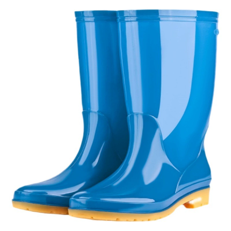 Средние трубочки Four Seasons дождевые ботинки женские теплые пластиковые ботинки