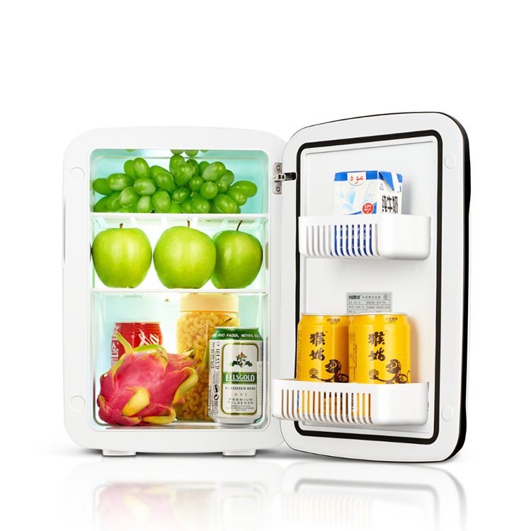 Procesamiento personalizado de 15L refrigeración doméstica y calefacción refrigerador de automóviles de doble uso silencioso mini refrigerador portátil dormitorio