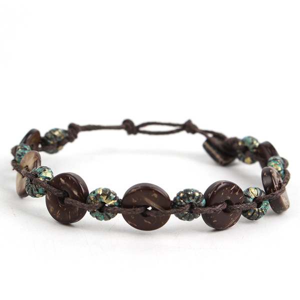 organic woven genuine retro universal bracelet handmade for men and…