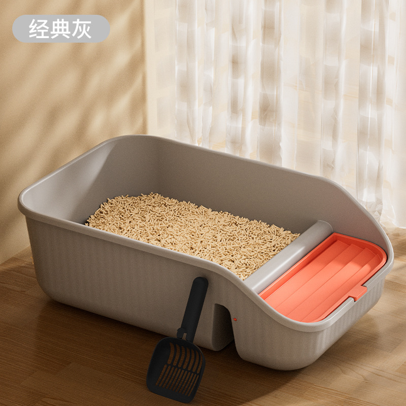 特大猫トイレ半密閉型飛沫防止猫トイレ特大オープン猫トイレソースメーカー卸売|undefined