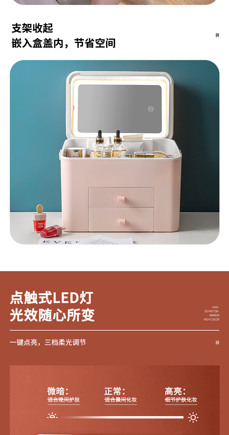 护肤品桌面置物箱