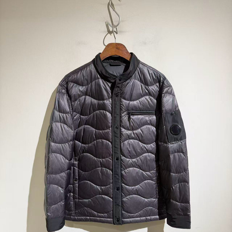 2025 Autumn/Winter New Men's Color-Block Patchwork Sleeve down Jacket Lightweight Nylon Warm Stand Collar Trendy Coat