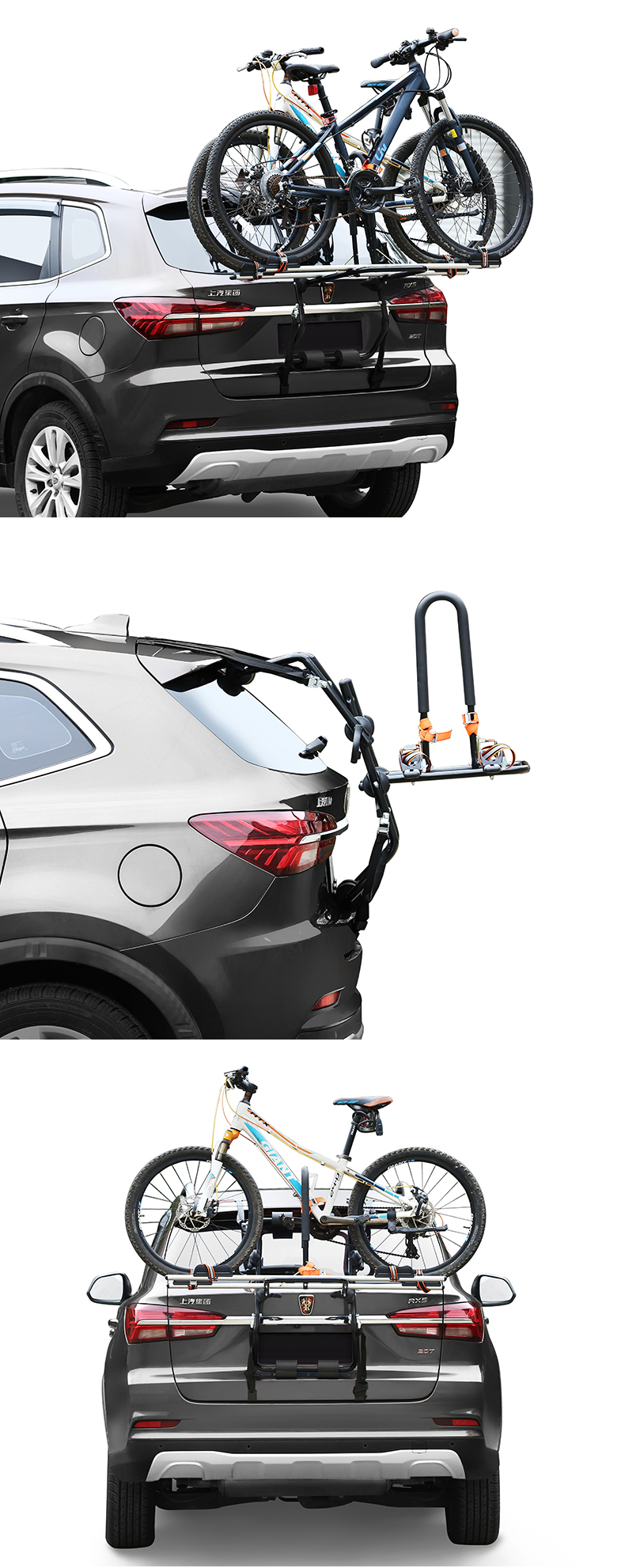 Car Rear Tow Bike Rack Rear Hanging Tail Rack Rear Support Fixed Placement Rear Rack Trunk Does Not Block the License Plate