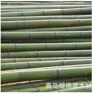 Qingdao Yujinyuan factory sells bamboo poles for fences, bamboo slices, flagpole bamboo, high-pressure protective bamboo poles