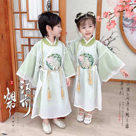 儿童演出服小学生汉服古装民国风毕业服古筝合唱服云燕汉服两件套