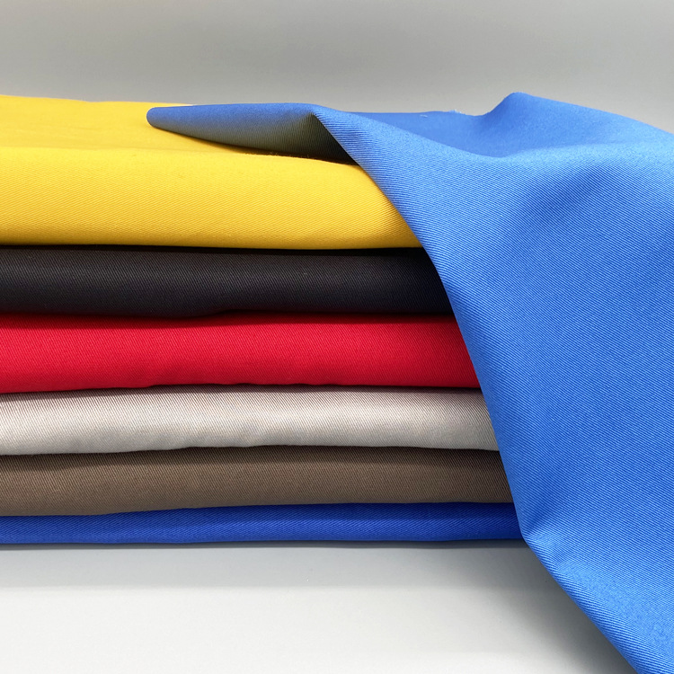 TC80/20 斜纹纱卡 抗撕裂耐磨劳保服工作服工装布 涤卡面料批发