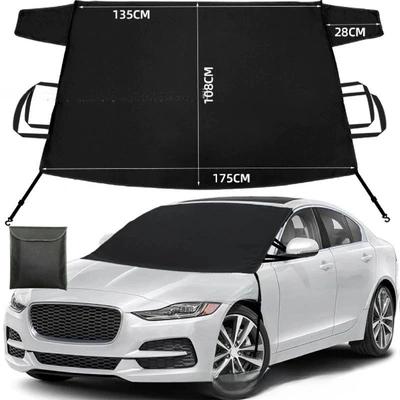 600D Oxford cloth car snow cover, Car snow shield - 600d-oxford-fabric-front-cover-sedan-175135108cm