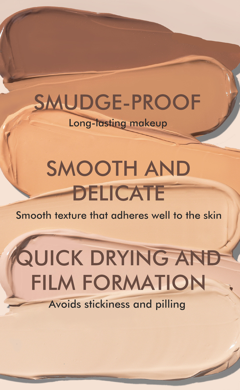 YOUNG VISION Bottom Press Foundation is a detachable matte facial base makeup liquid that is not prone to smudge undefined