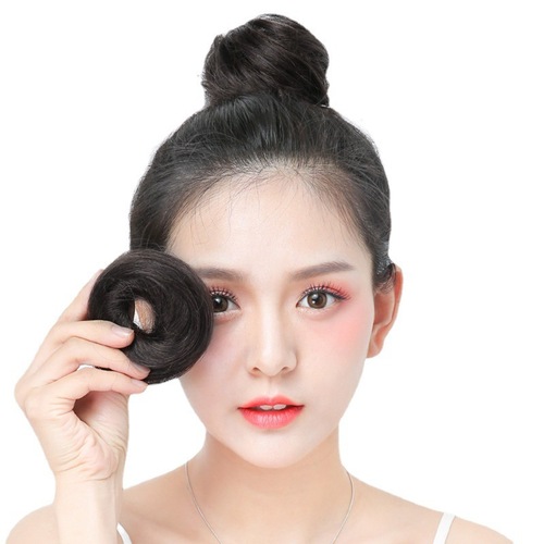 Wholesale Wig Bun Hairband Korean Style Fake Hair Bun Hair Ring Lazy Hairstyle Hanfu Ancient Style Wig Package