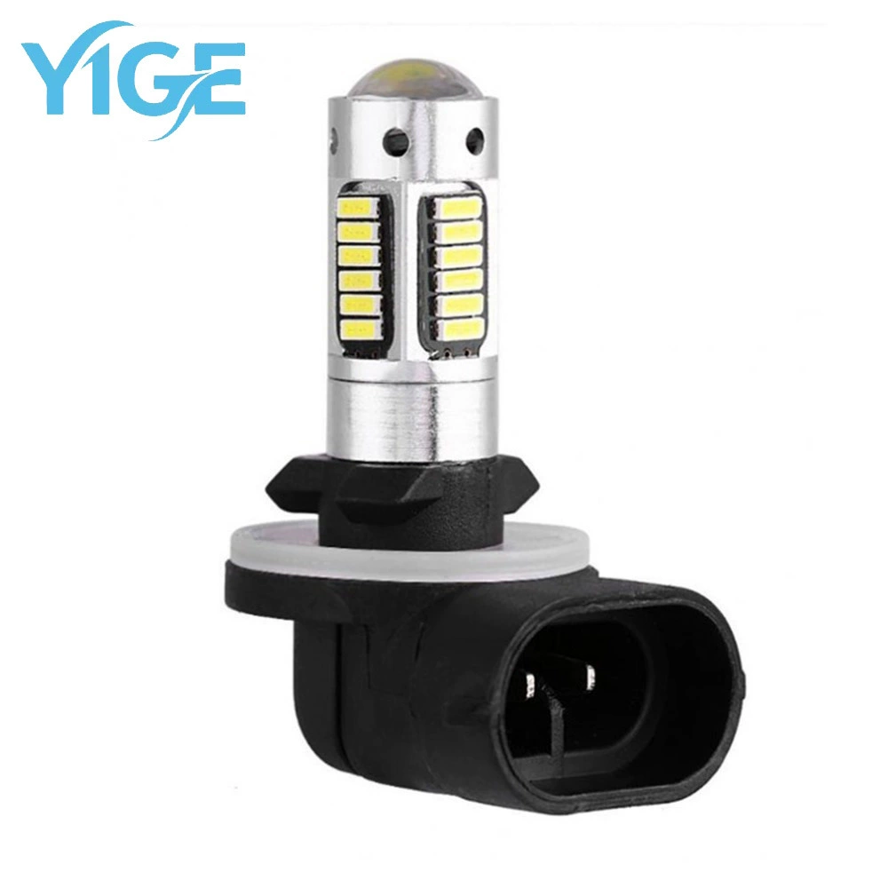 Автомобильная светодиодная передняя противотуманная лампа H1 H3 4014 30 SMD, задняя противотуманная лампа 880 881, против тумана, pw24w