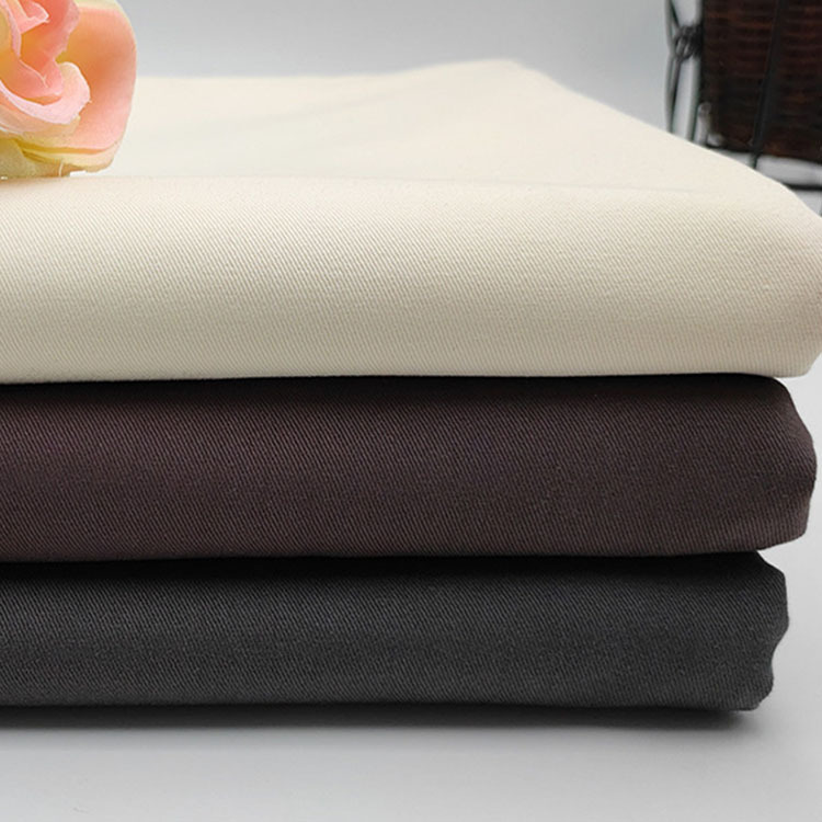 Al por mayor piel de melocotón de color sólido doble twill 100% algodón abrigo de otoño
