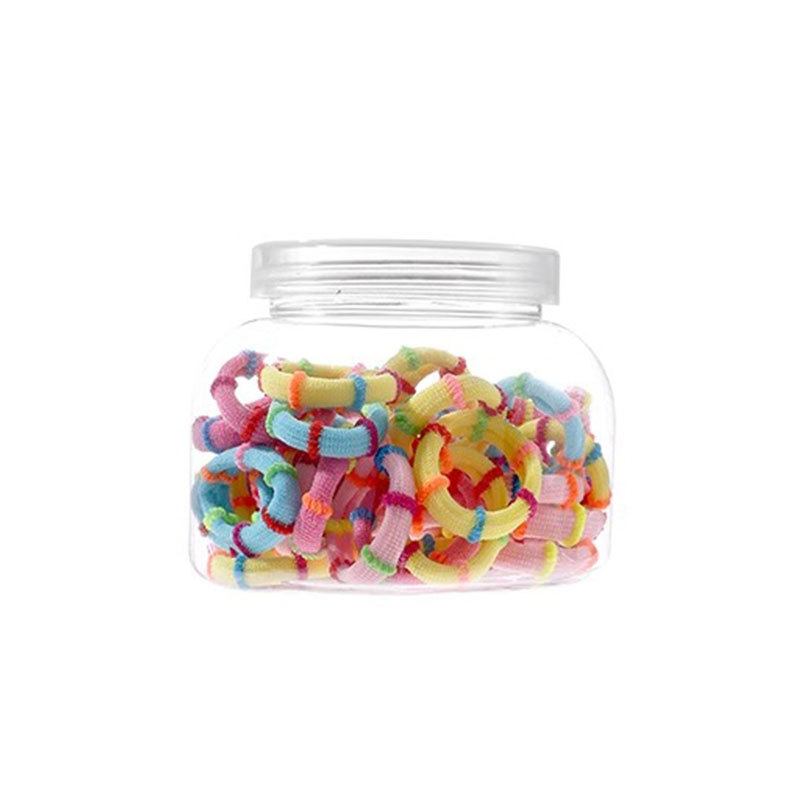 Anillo de cabello de color para niños correa de cabello pequeña niñas de alta elasticidad duradera no lesionar cabello de cabello de niñas