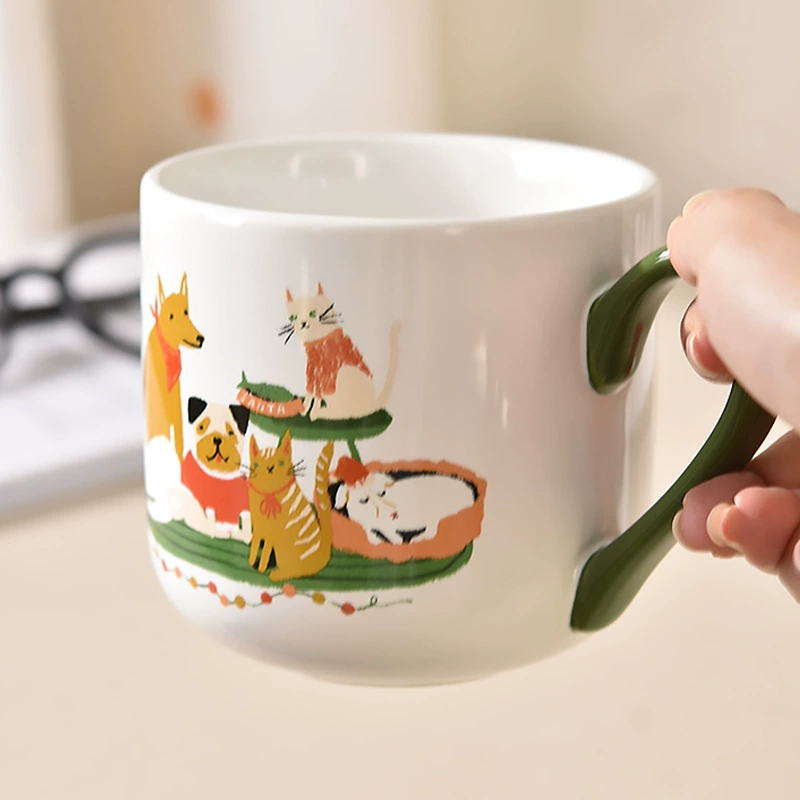 Оригинальный дизайн творческий мультяшный керамический cup большая ёмкость кружка бытовая вода чашка кофе сувенир оптом