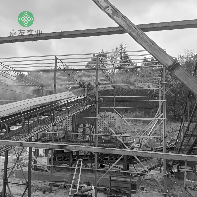 商砼搅拌站料场喷雾降尘 全自动高压主机煤棚雾化喷淋