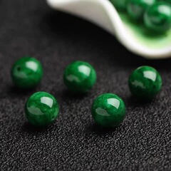緑いっぱいの乾燥した青鉄竜生の丸い玉の祖母の緑の石の玉の玉の散珠のdiyのアクセサリーはブレスレットのネックレスを飾って卸売りします。