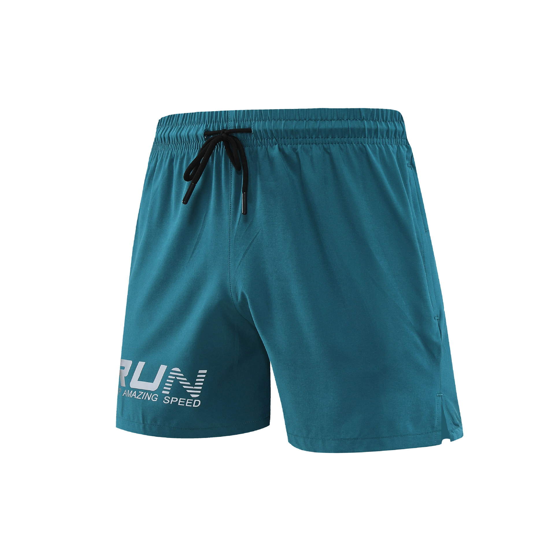 Pantalones cortos deportivos de pista y campo para hombres pantalones de maratón profesional de tres puntos con estampado reflectante pantalones de entrenamiento deportivo