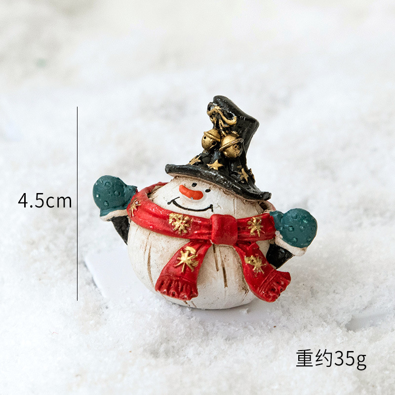 クリスマス装飾品雪だるま老人小公仔デスクトップ装飾シーン配置撮影道具クリスマス装飾|undefined