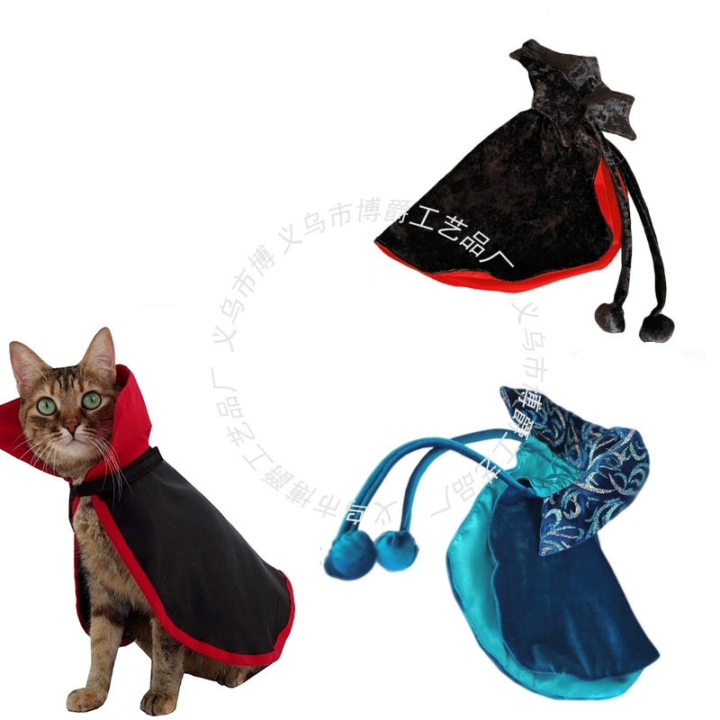 Одежда для домашних животных на Хэллоуин, костюм для кошки, вечерние украшения, вечерние костюмы для кошек и собак, забавный плащ