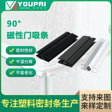 直供无框门窗磁吸边条淋浴房挡水条PD门密封条硅胶防水彩色胶条