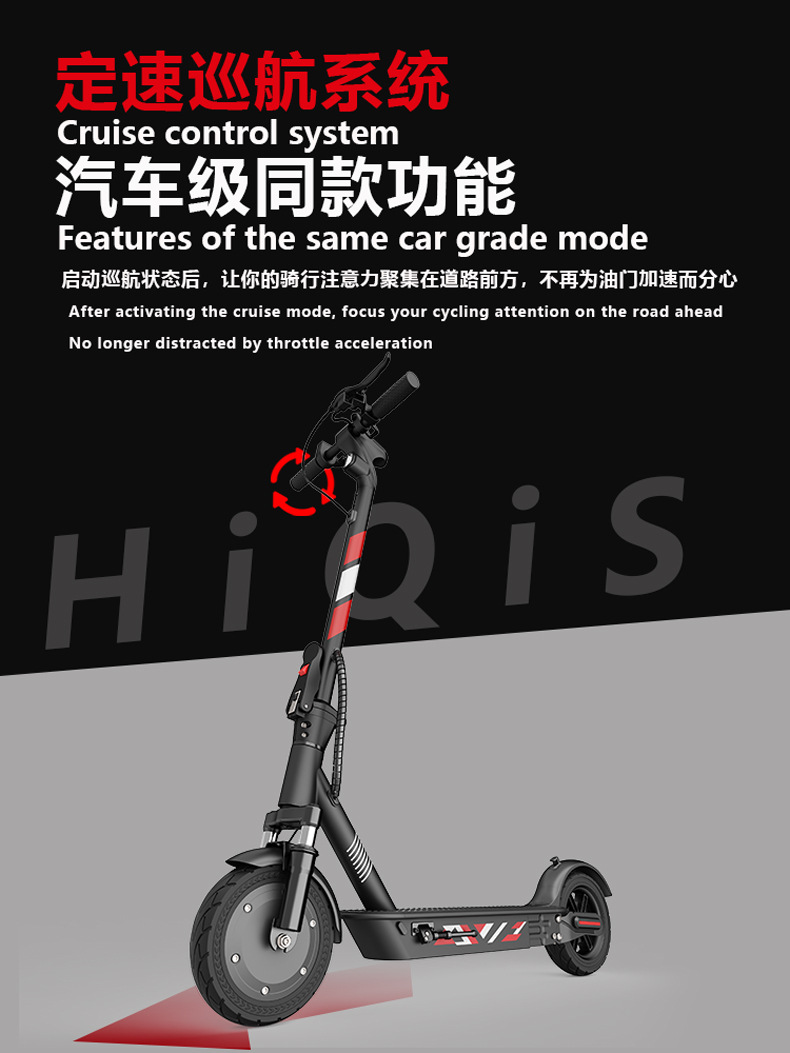 Overseas warehouse delivery of lightweight foldable electric scooters for adults, cross-border electric vehicles, long battery life, direct from the manufacturer